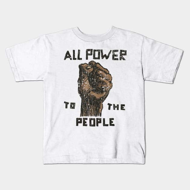 All Power To The People 1966 Color Variant Kids T-Shirt by JCD666